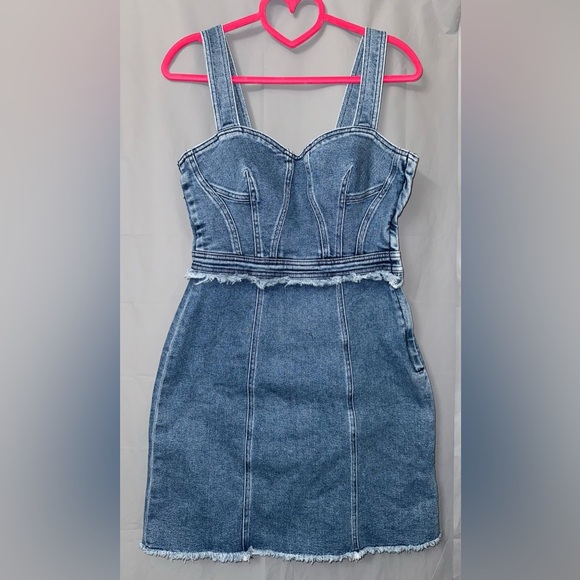 7 Seven For All Mankind Fray Denim Dress Size S